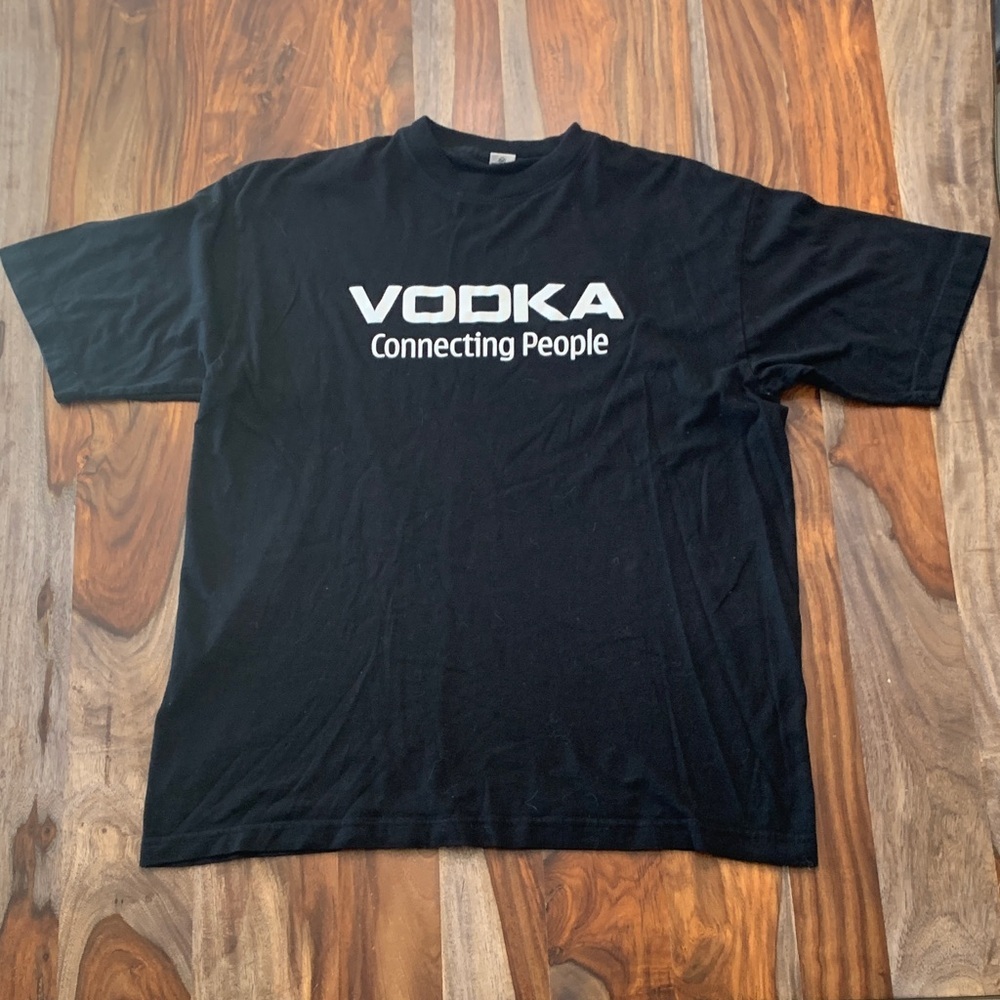 Y2K Black T-Shirt With White Print
